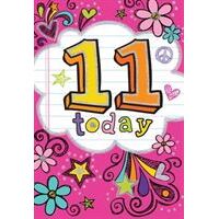 Birthday Card - You're 11 Today
