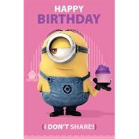 Happy Birthday - Minions -  "I Don't Share"