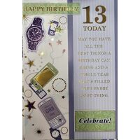 Birthday Card - 13 Today