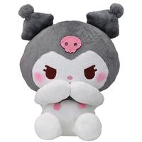 SEGA Yurukawa SANRIO Characters Medium Hakachi! Plush - Kuromi SHY Pose 30cm TALL