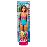 Barbie - Swimsuit Doll - Pink, Blue & Orange Swimsuit