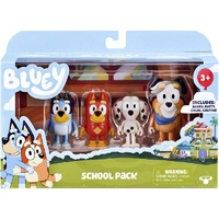 Bluey - 4-Pack Figurines: Bluey, Chloe, Calypso & Rusty