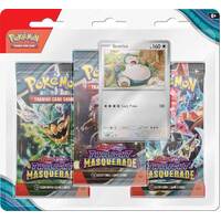 Pokemon Cards - Snorlax - Scarlet & Violet - Twilight Masquerade - Three Booster Blister