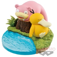 Pokemon Slowpoke and Psyduck Kutsurogi Time PVC