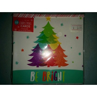 10 Christmas Cards - Xmas Bundle- 5 Assorted Designs