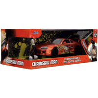 Chainsaw Man - Chainsaw Man & 1995 Toyota Supra - 1/24th Scale - Die-Cast Vehicle Replica