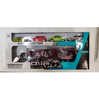 Car Carrier with 4 Diecast Cars