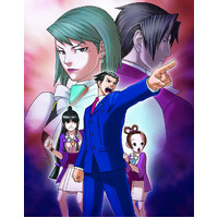 Ace Attorney - Pheonix Wright Fabric Wall Scroll Tapestry