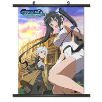 Is it Wrong to Try to Pick Up Girls in a Dungeon 02 Fabric Wall Scroll Tapestry