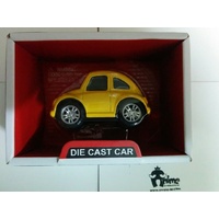 Diecast Car - - Yellow Volkeswagon Beetle