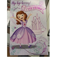 Birthday Card - Hip Hip Hooray !!! It's Your birthday - Sofia