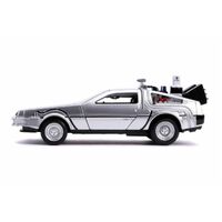 Hollywood Rides - Back To The Future - Delorean - 1:32 Scale Die-Cast Metal Vehicle