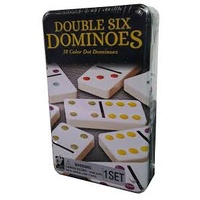 Dominoes - Double Sixes - In A Beautiful Tin