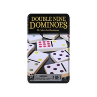 Dominoes - Double Nines - In A Beautiful Tin