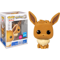 Pokemon - Eevee Flocked - Pop! Vinyl Figure - (2020 Wondrous Convention Exclusive)