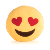 Emoji - Pillows  -  Smiley with Heart Eyes