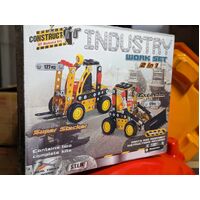 Construct It! - Industry Work Site Set - 2-models-in-one - DIY Mechanical Kits