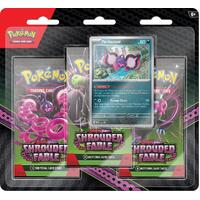 Pokemon Cards - Scarlet & Violet 6.5 - Shrouded Fable - 3 Pack Blister - Pecharunt