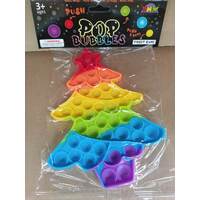 Fidget - Pop-Its - Rainbow Christmas Tree