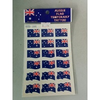 Australian Flag Temporary Tattoos - Smaller Flags