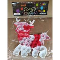 Fidget - Pop-Its - Reindeer - Red & White