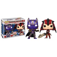 Marvel vs. Capcom - Black Panther vs Monster Hunter Pop! Vinyl 2-pack