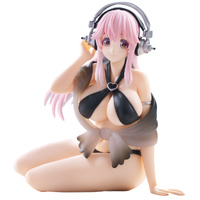 FuRyu Noodle Stopper Figure - SUPER SONICO Swimsuit Black Color Ver.