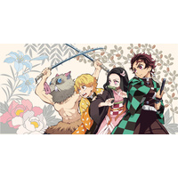 Demon Slayer: Kimetsu no Yaiba Bath Towel 1 - Tanjiro & Nezuko & Zenitsu & Inosuke