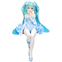 FuRyu Noodle Stopper Figure - Hatsune Miku Flower Fairy Nemophila Pale Blue Color Ver.