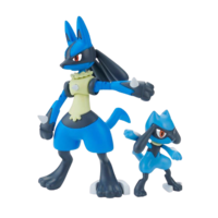 Pokemon Riolu & Lucario Model Kit Set