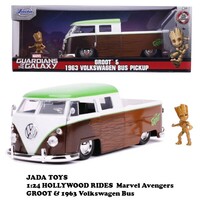 Guardians Of The Galaxy - Groot & 1963 Volkeswagon Bus Pick-Up - 1:24 Scale