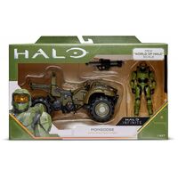 Halo - 3.75″ Figure & Large Vehicle - Master Chief + The Mongoose