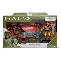Halo - 3.75″ Figure & Large Vehicle - Elite Warlord + Banished Ghost