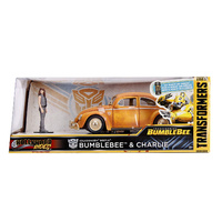 Hollywood Rides - Bumblebee - Volkswagen Beetle & Charlie - 1:24 Scale Die-Cast Metal Vehicle