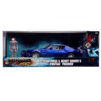Hollywood Rides - IT - Pennywise With Henry Bowers And His Pontiac Firebird - 1:24 Scale Die-Cast Metal Vehicle