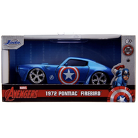 Hollywood Rides - Captain America - 1972 Pontiac Firebird - 1:32 Scale Die-Cast Metal Vehicle