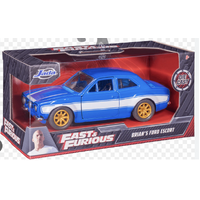 Hollywood Rides - Fast & Furious - Brian's Ford Escort - 1:32 Scale Die-Cast Metal Vehicle