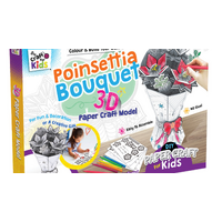 Paper Craft Model - Poinsettia Bouquet - 3D 