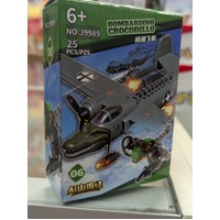 Italian Brainrot - Bombardino Crocodillo - Building Blocks - 25pc