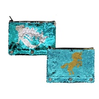 Inkology Sequin Colour Change Binder Pencil Case Pouch Assorted