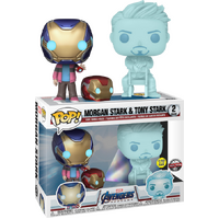 Avengers 4: Endgame - Hologram Tony Stark & Morgan with Helmet - Pop! Vinyl Figure 2-Pack