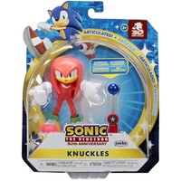 Sonic The Hedgehog -  - 4" Knuckles - Action Figure - With Blue Checkpoint