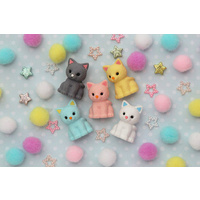 Iwako Erasers (Made in Japan) - Pull Apart Rubbers - Pastel Cats - (Sold Separately)