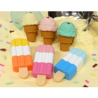 Iwako Erasers (Made in Japan) - Pull Apart Rubbers - Ice Cream Shop - (Sold Separately)