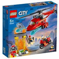 Lego - 2021 - City - Fire Rescue Helicopter - 60281