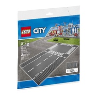 Lego -  City -  Straight & Crossroad Plates - 7280