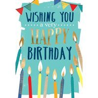 Wishing You A Very Happy Birthday - Candles
