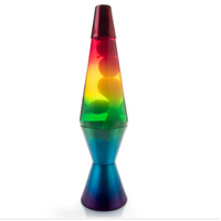 Lava Lamp - Rainbow - Diamond Shaped -  Motion Lamp