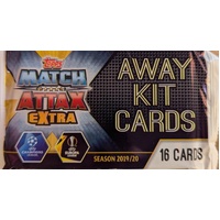 Match Attax - '19-'20  Champions League - Away Kit Cards - 16 Cards