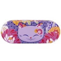 Top Model - Glasses Case - Purple Mani cat